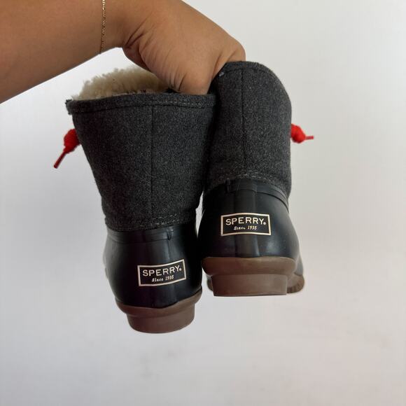 Sperry x J.Crew Shearwater Wool Winter Boots Womens Gray - 7 7M - Picture 5 of 9